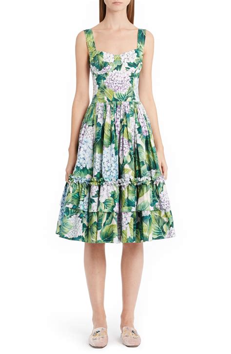 dolce gabbana hydrangea dress|dolce gabbana hydrangea print.